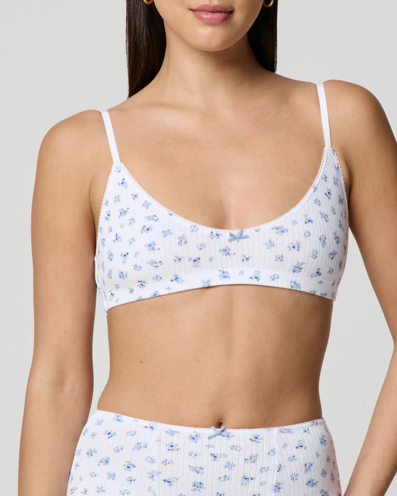 Ditsy Pointelle Bralette & Boxer Set - Image 9