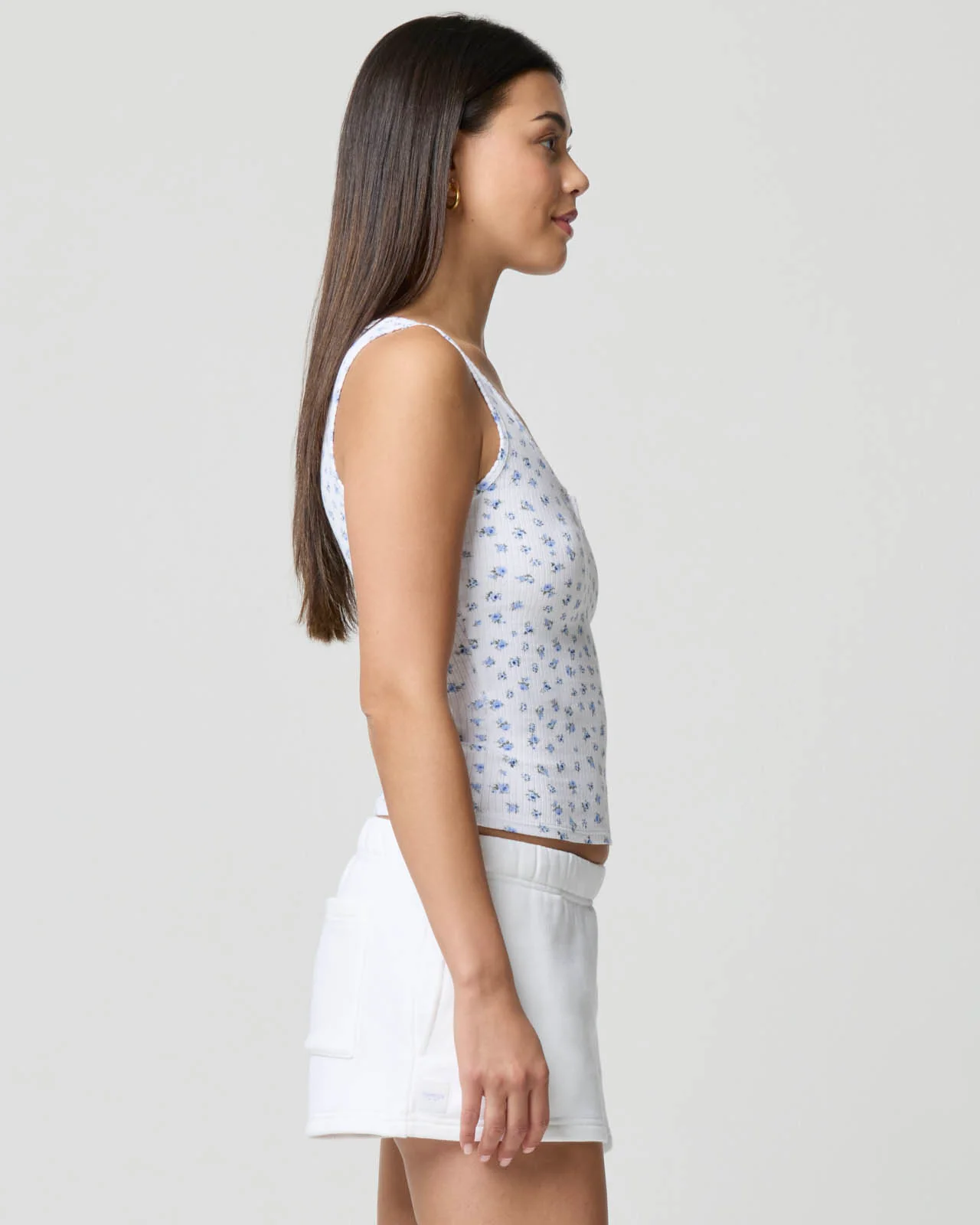 Ditsy Split Neck Tank - Image 10