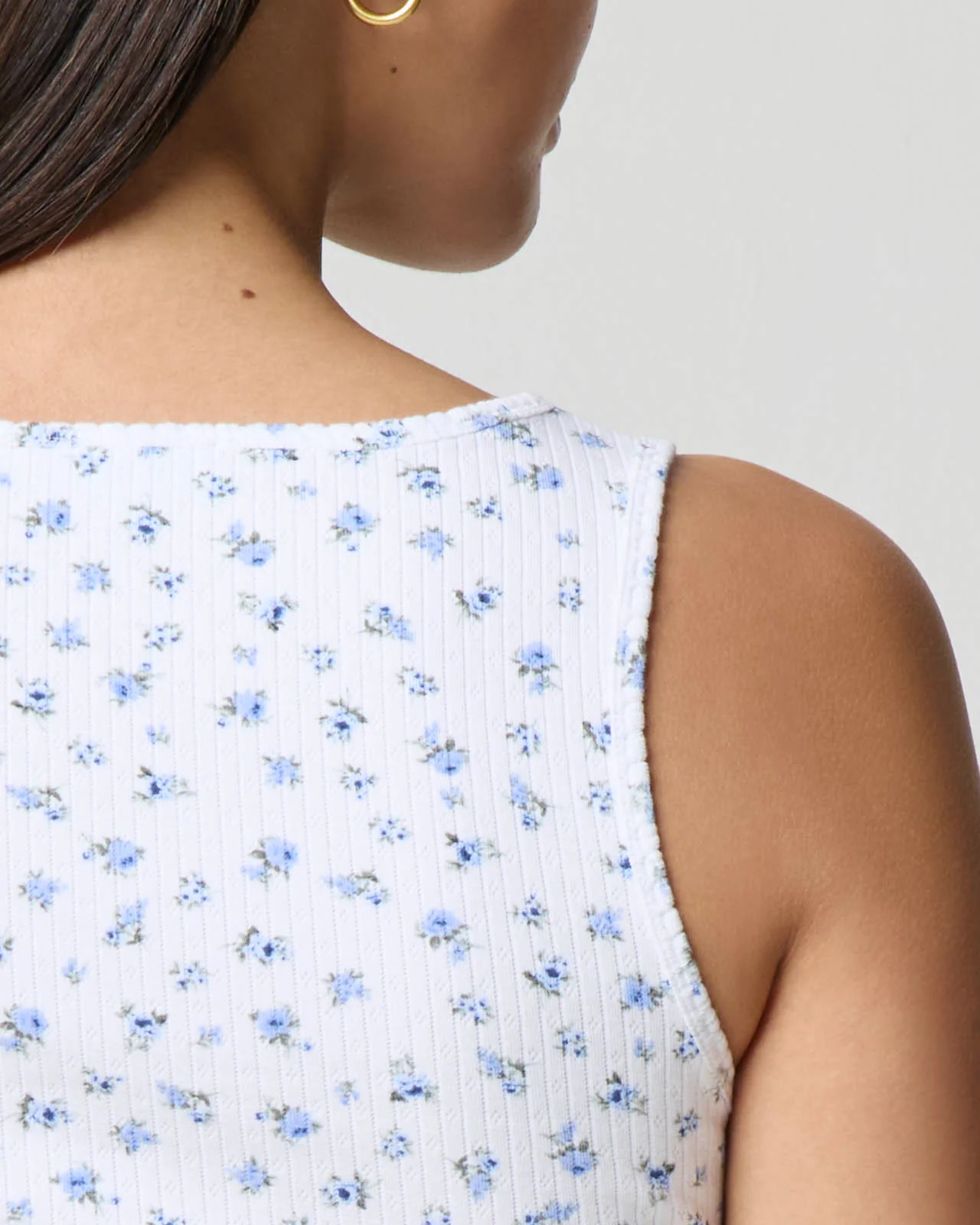 Ditsy Split Neck Tank - Image 11