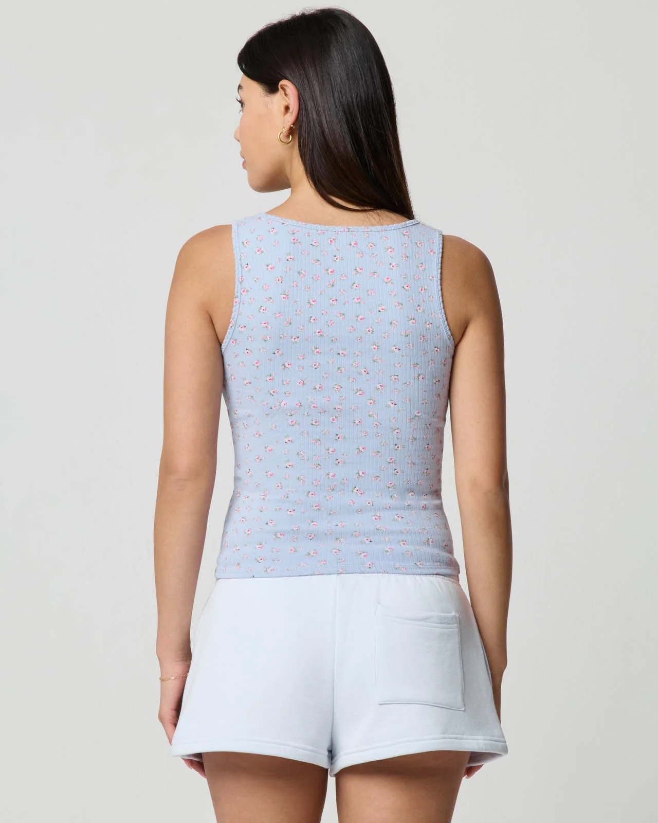 Ditsy Split Neck Tank - Image 3