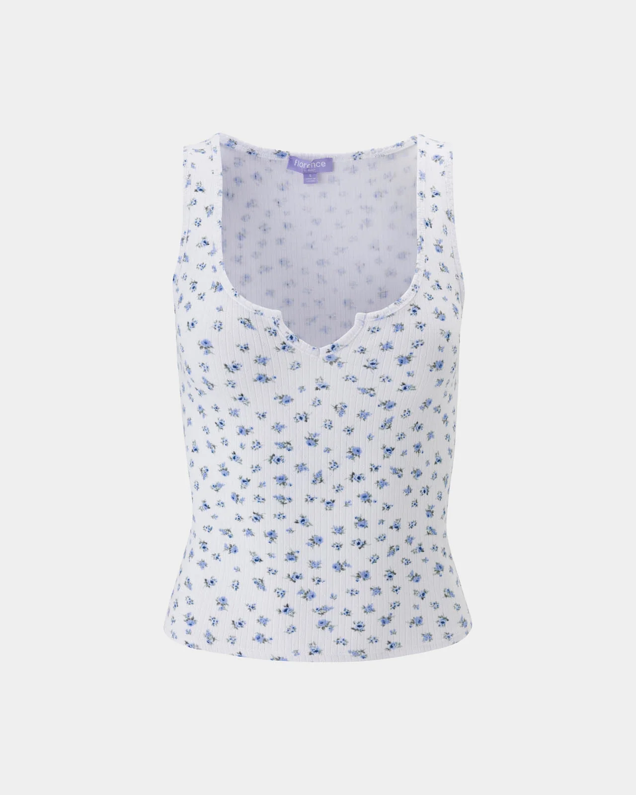 Ditsy Split Neck Tank - Image 8