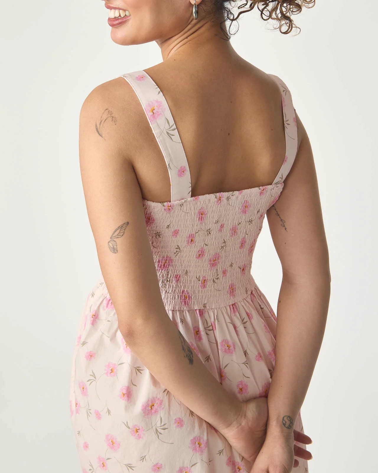 Garden Party Smocked Front Dress - Image 25