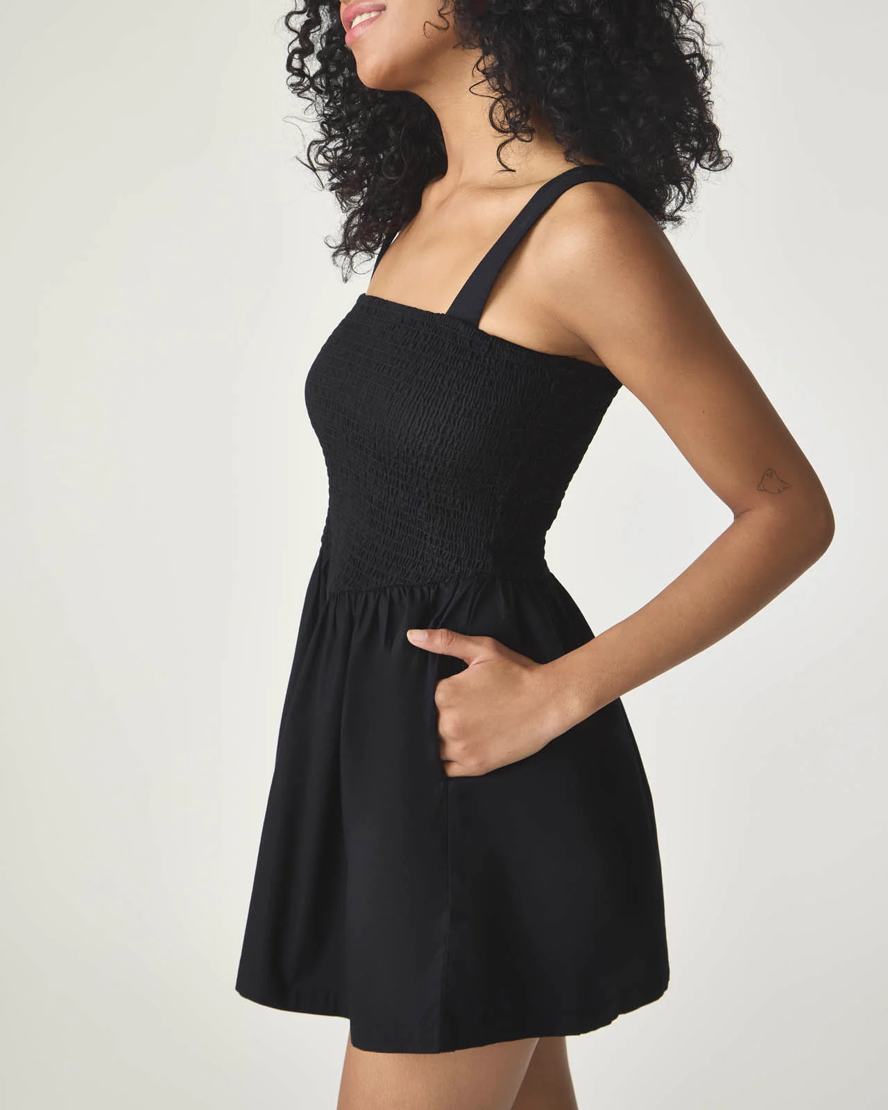 Garden Party Smocked Front Dress - Image 4