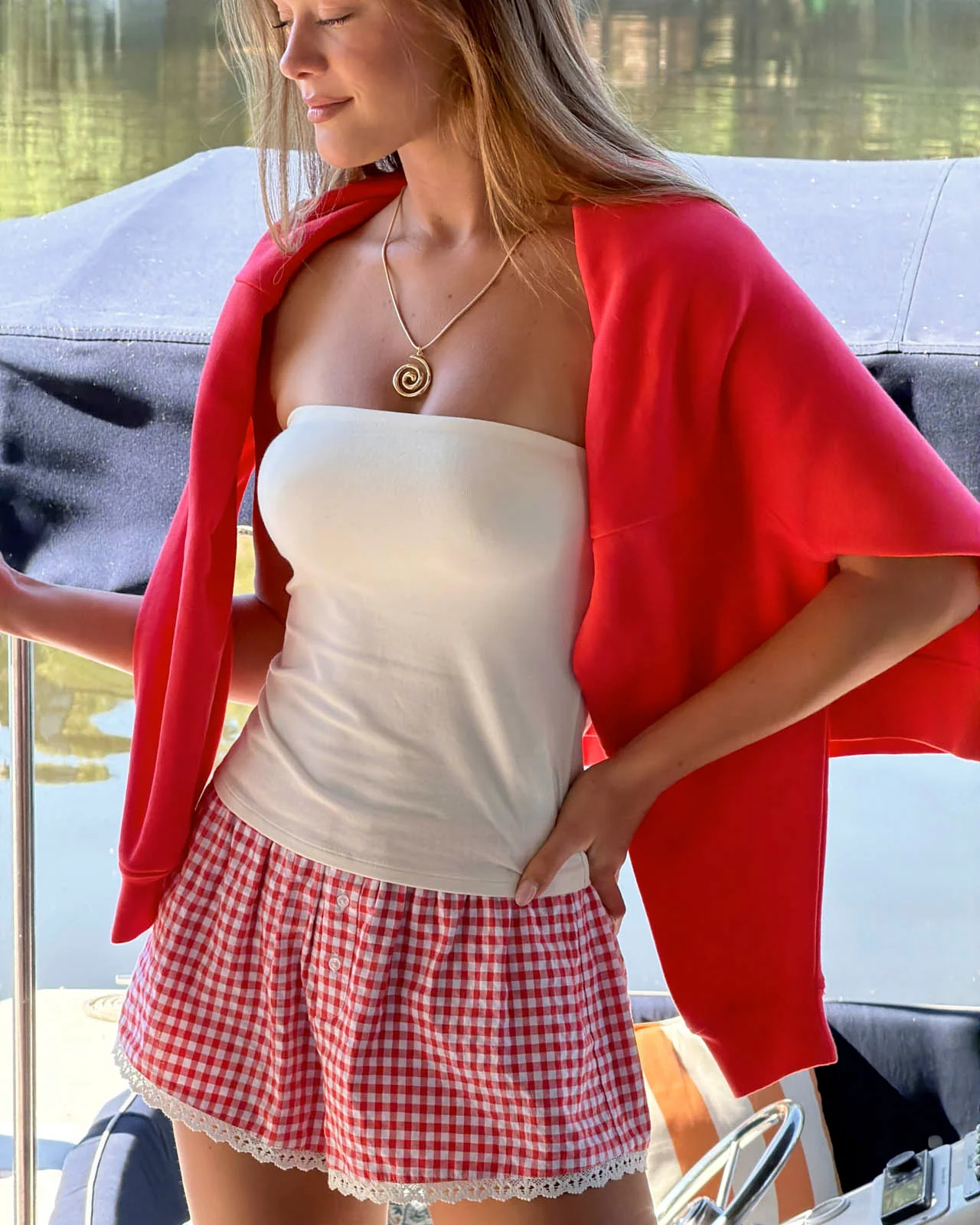Gingham Cheeky Boxer - Image 12