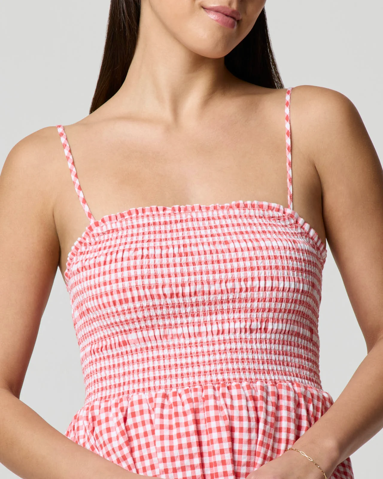 Gingham Fit & Flare Dress - Image 15