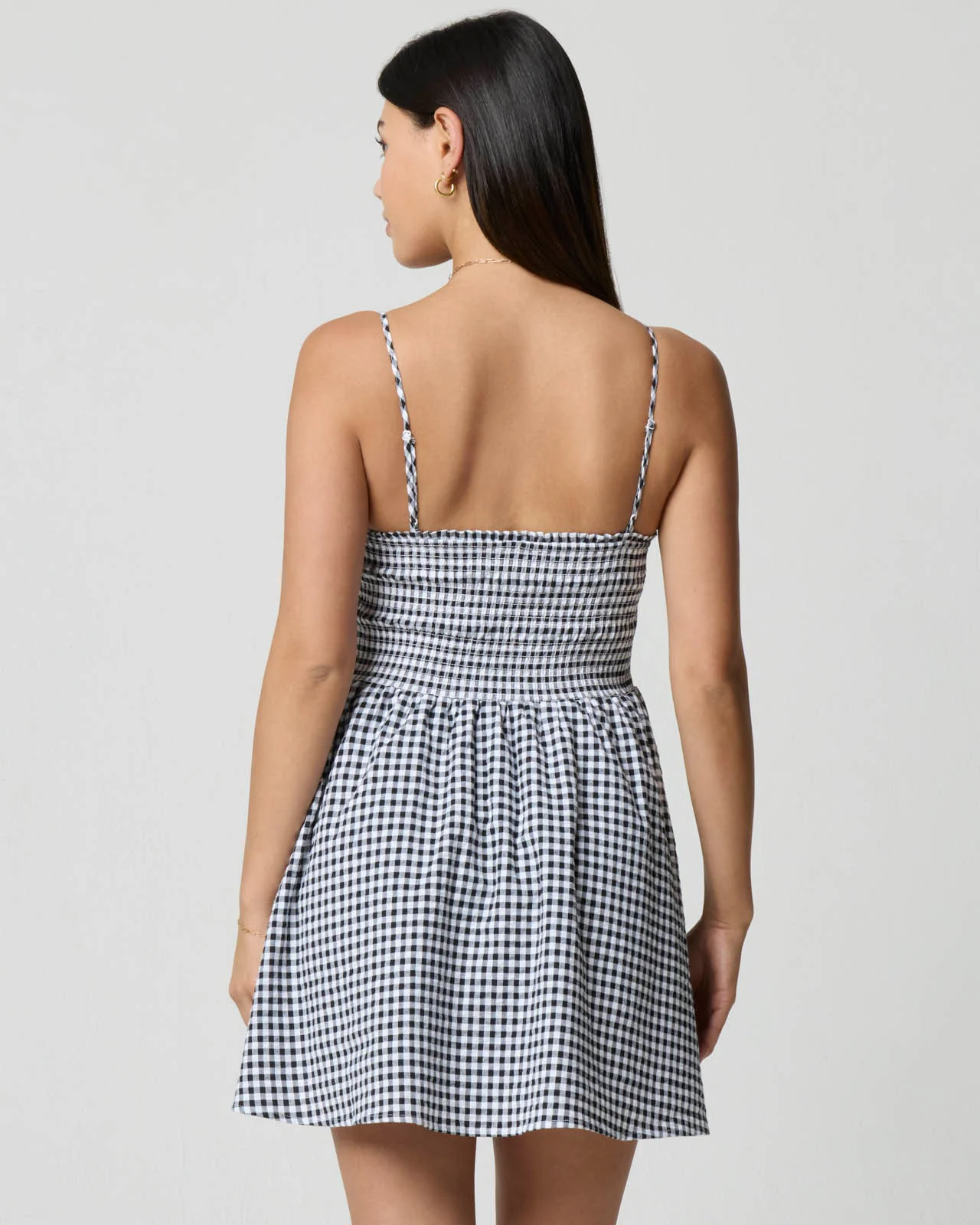 Gingham Fit & Flare Dress - Image 5