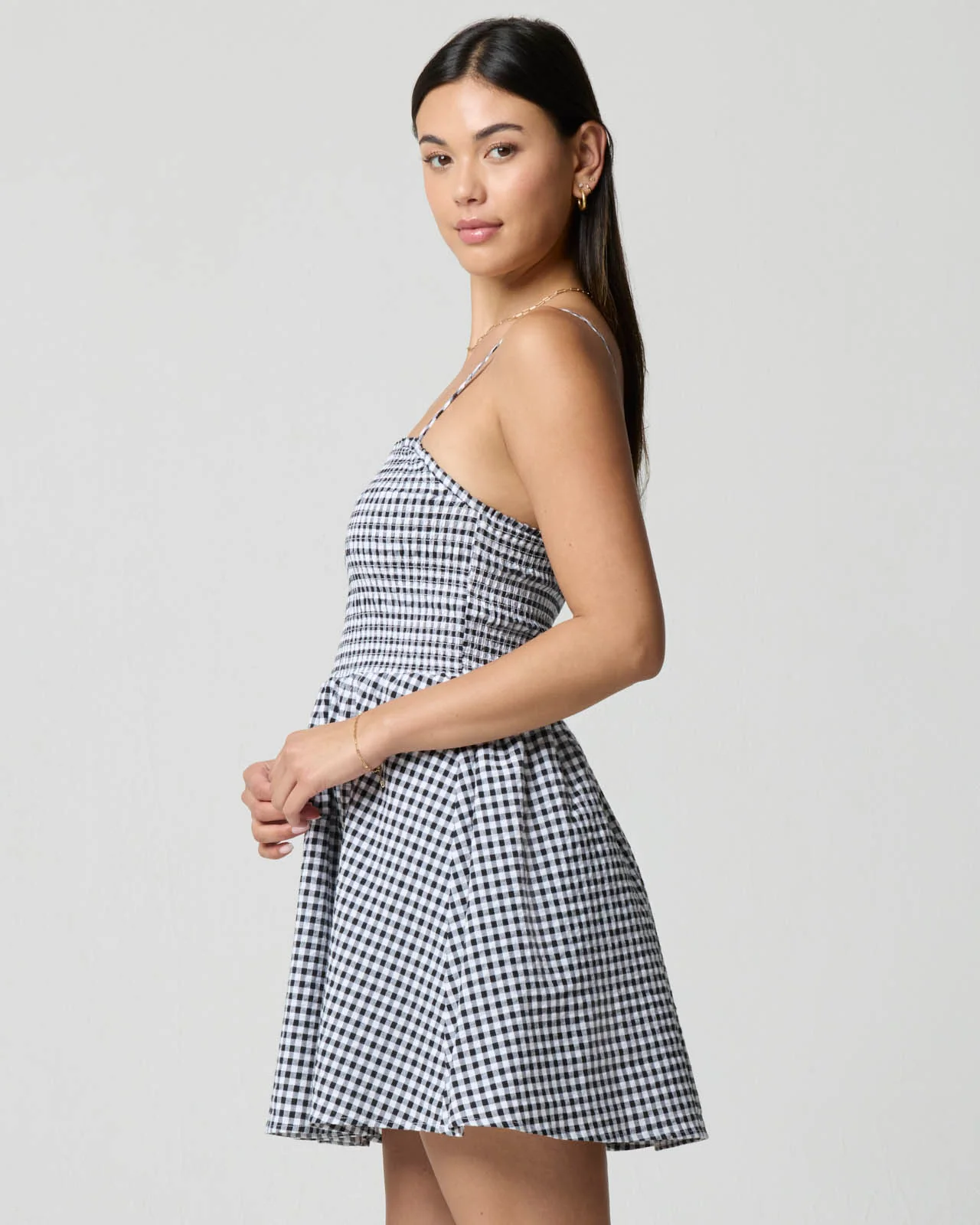 Gingham Fit & Flare Dress - Image 6