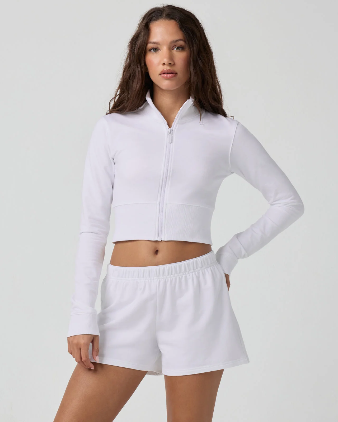 Sporty Terry Track Jacket - Image 19