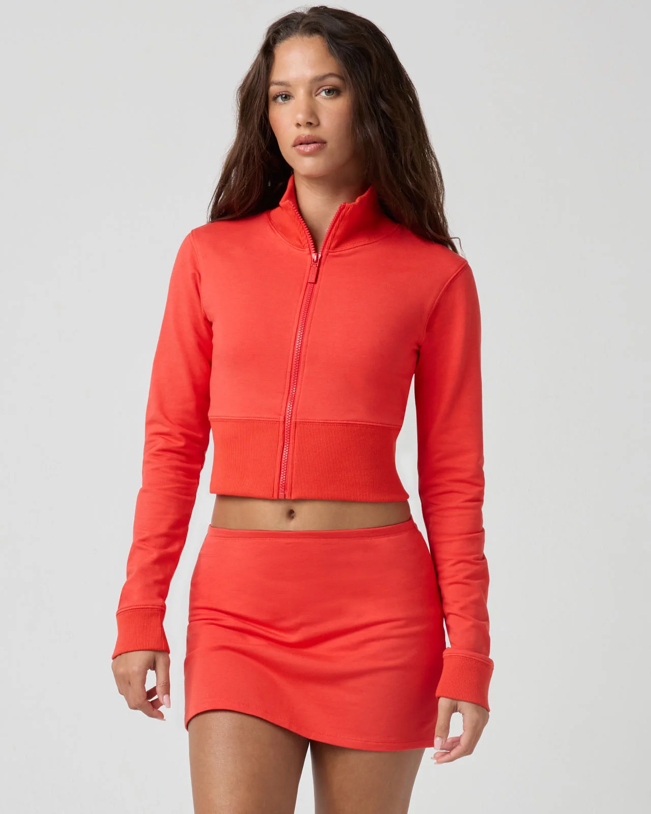 Sporty Terry Track Jacket - Image 24