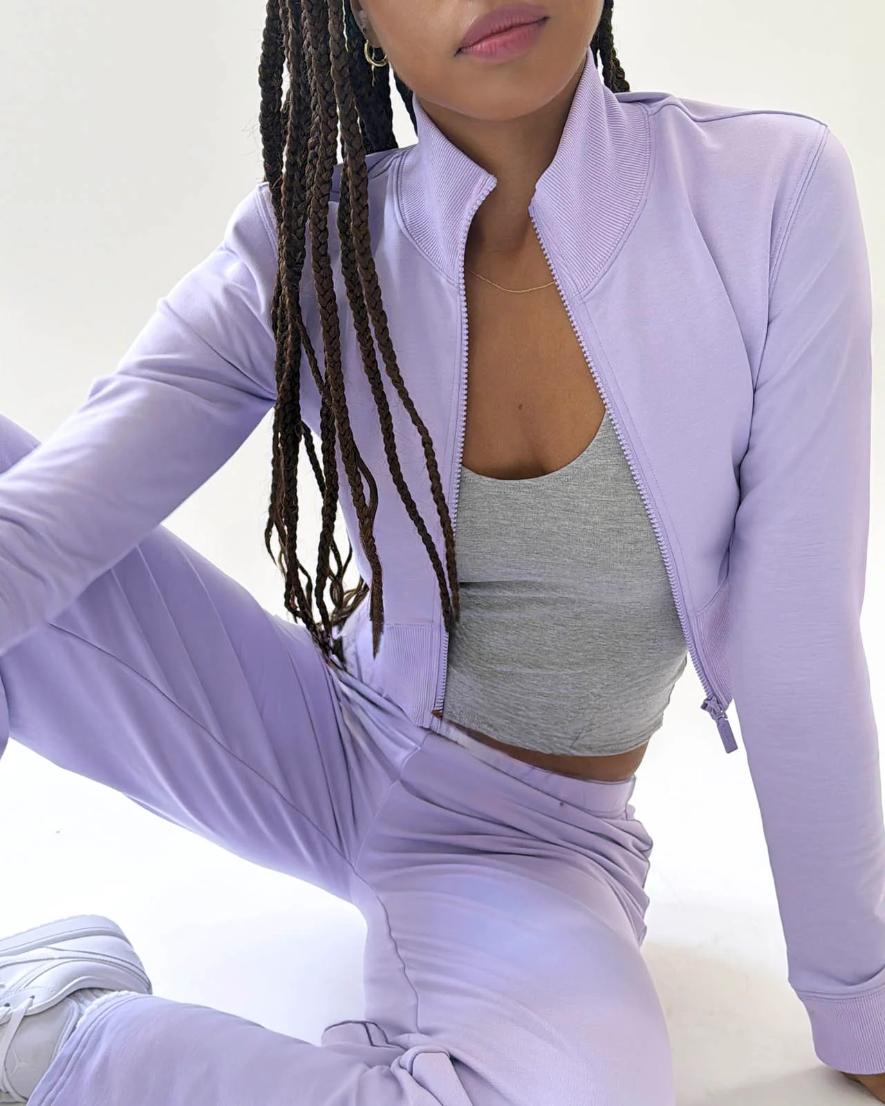 Sporty Terry Track Jacket - Image 8