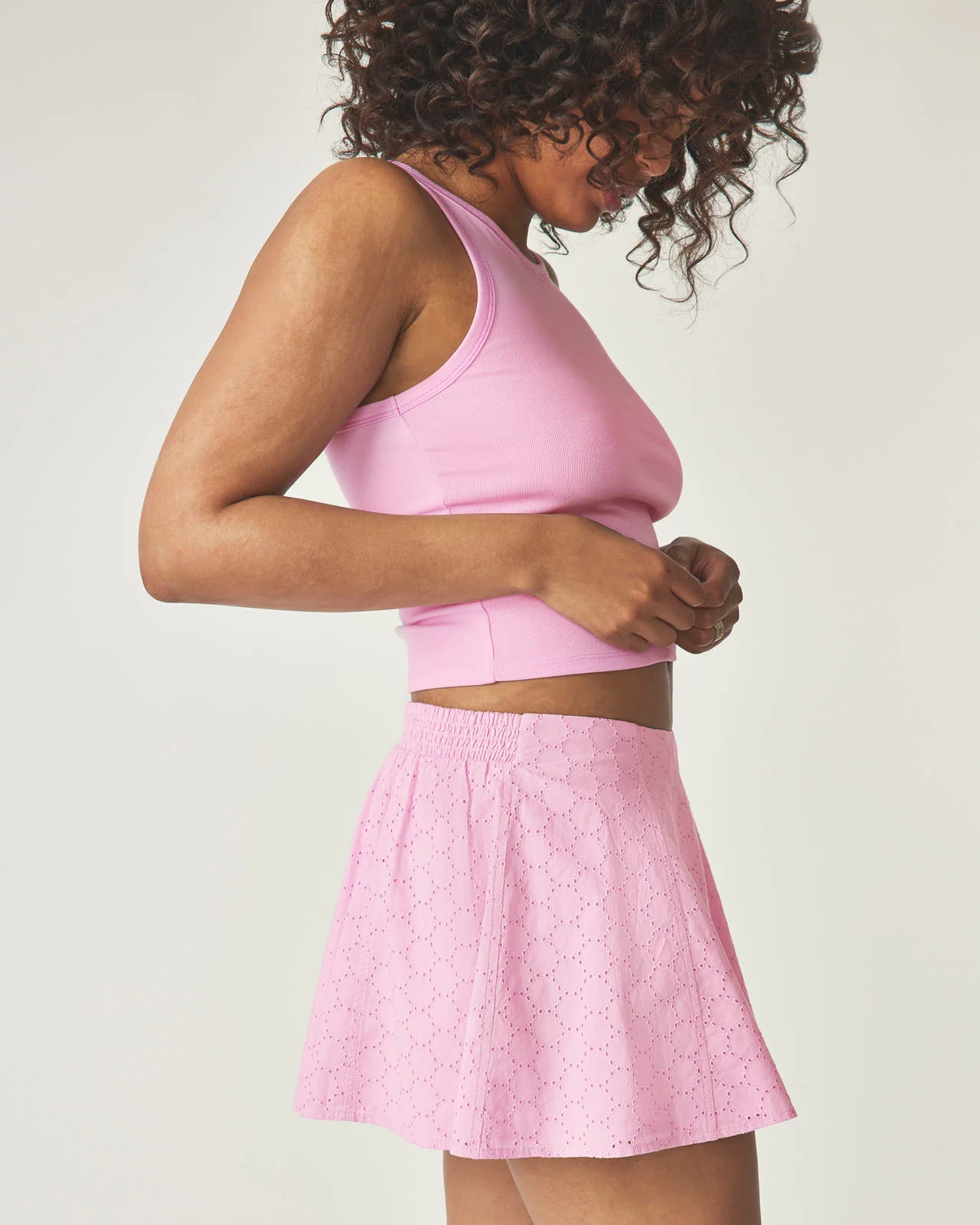 Over the Moon Eyelet Skort - Image 8