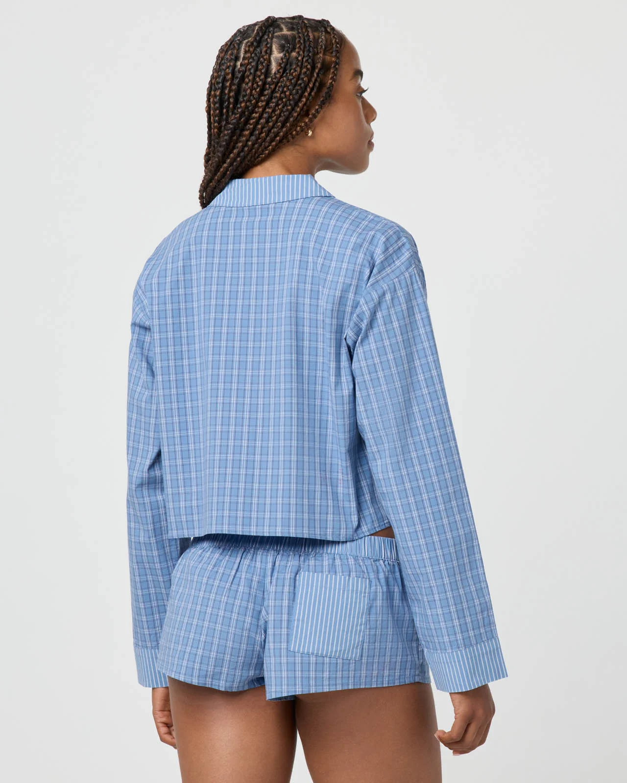 Plaid Crop Shirt - Image 11