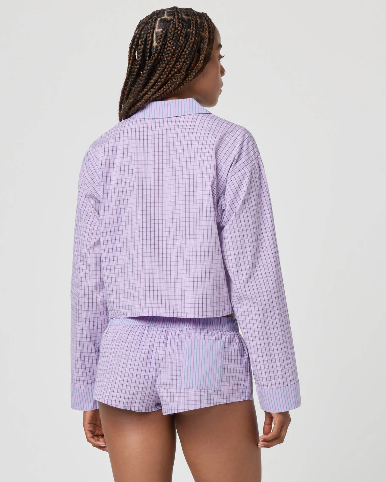 Plaid Crop Shirt - Image 3