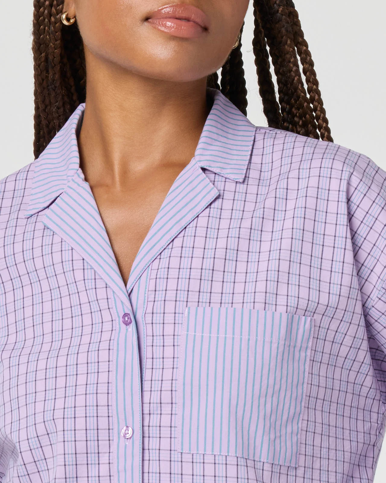 Plaid Crop Shirt - Image 4