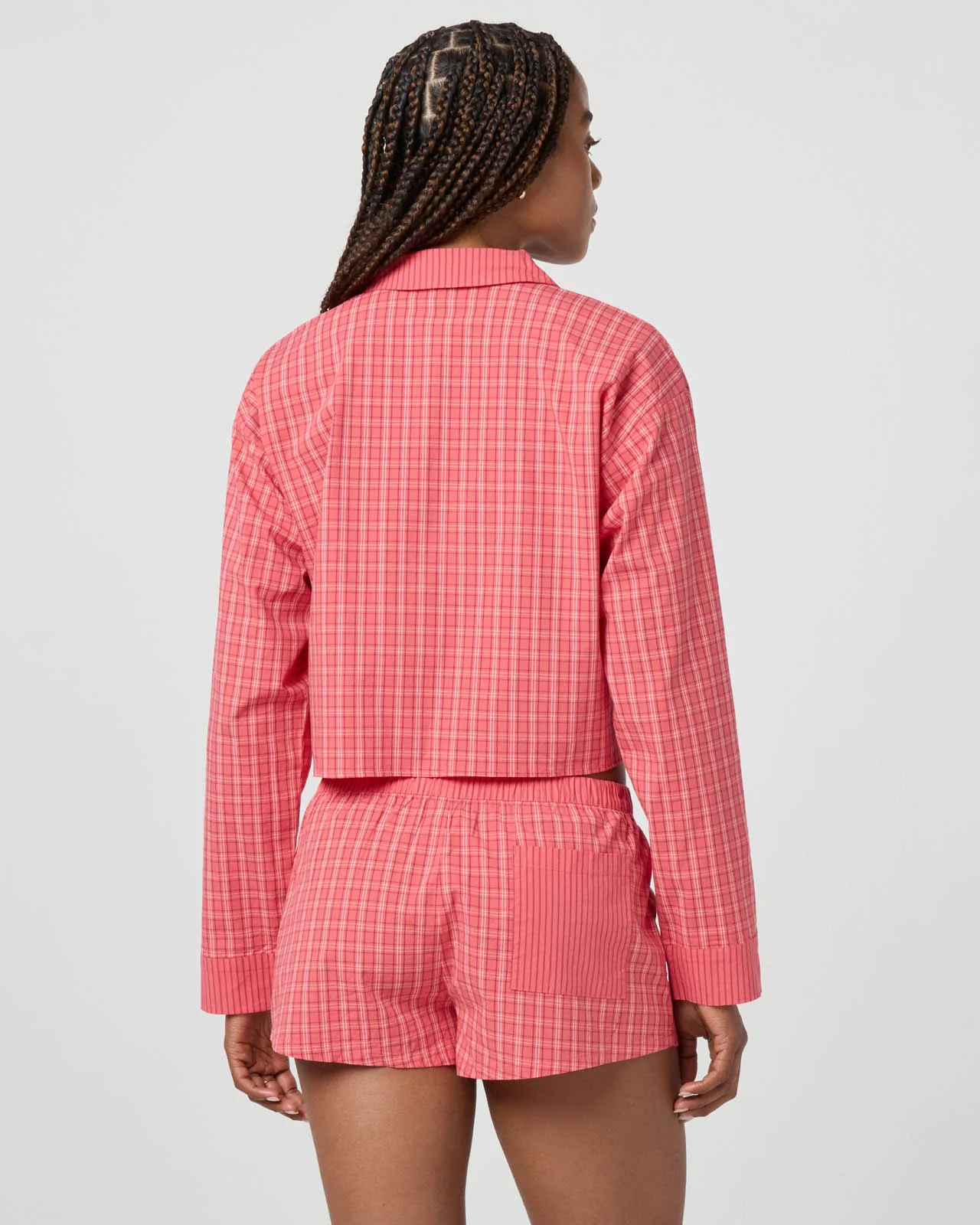 Plaid Crop Shirt - Image 7