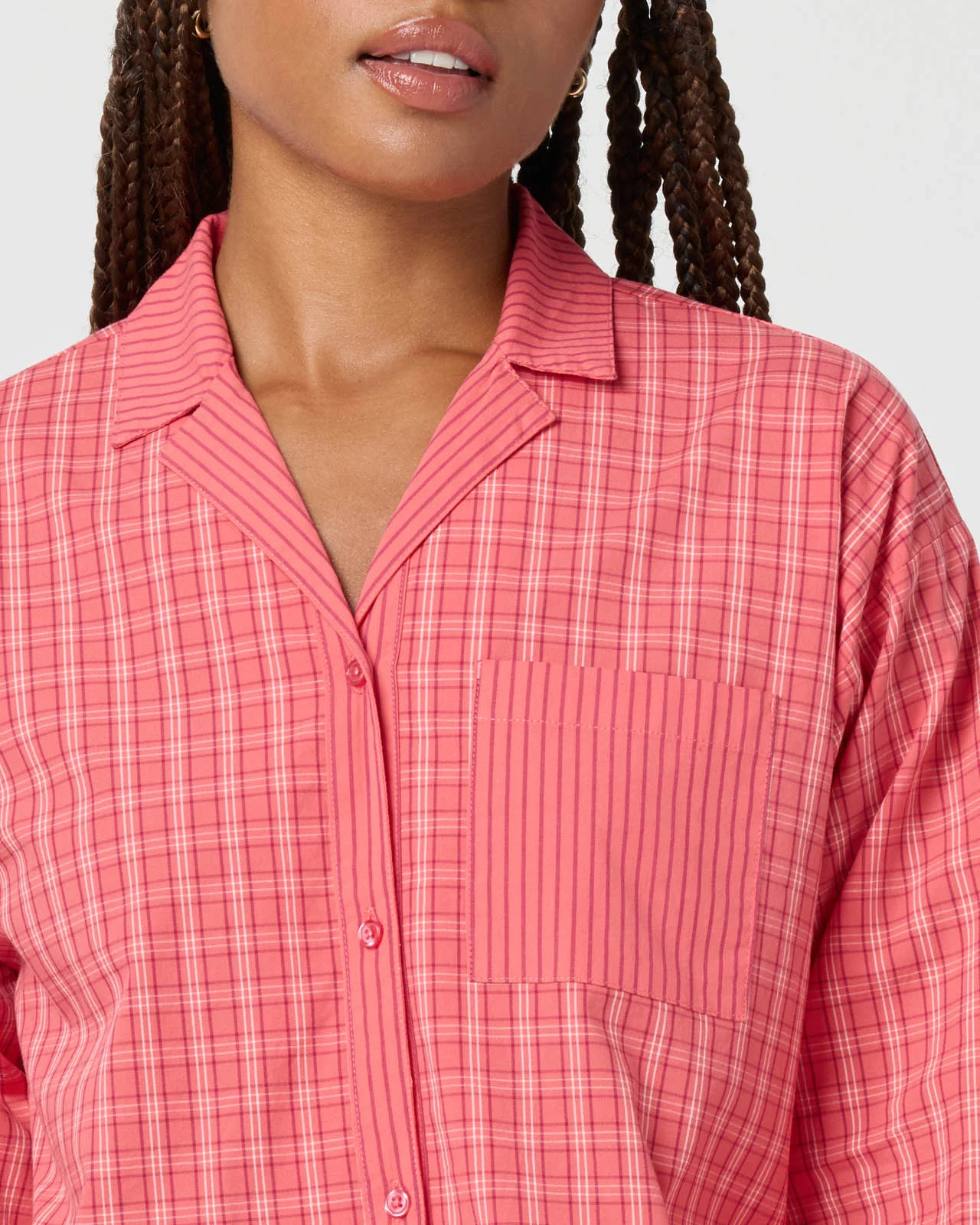 Plaid Crop Shirt - Image 8