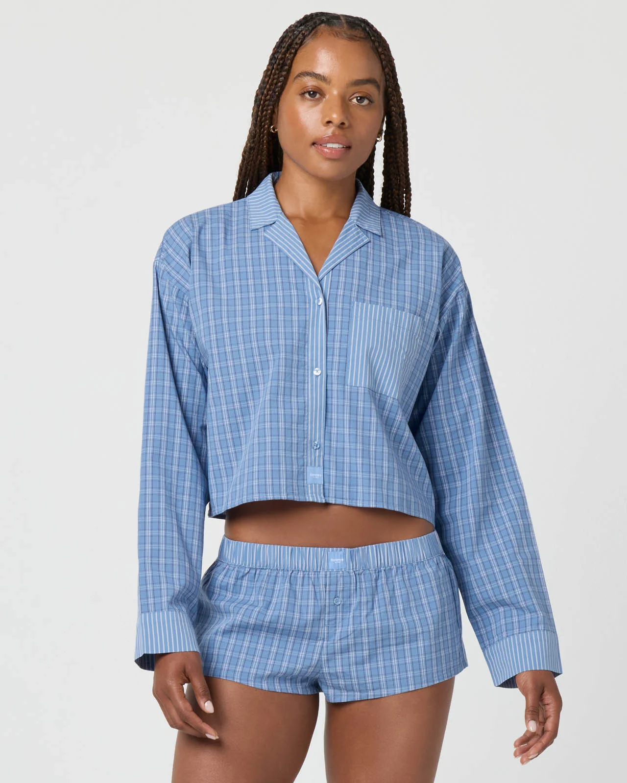 Plaid Crop Shirt - Image 9