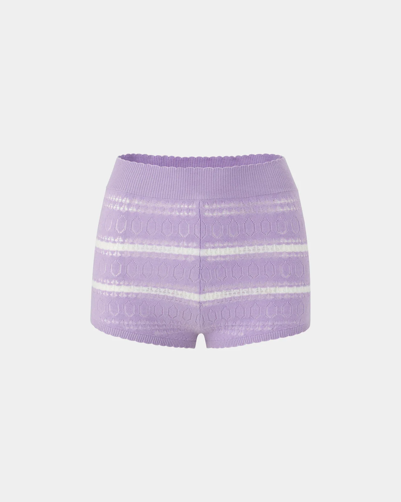 Pointelle Knit Stripe Short - Image 7