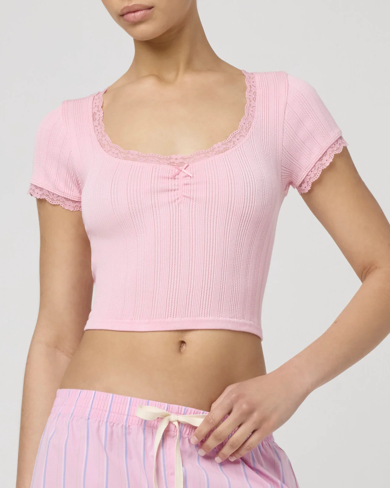 Pointelle Short Sleeve - Image 8