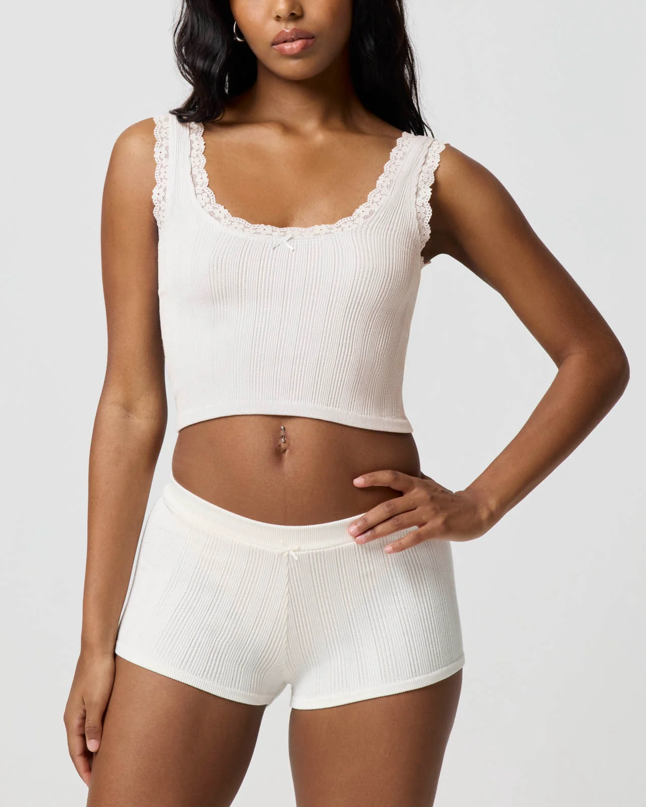 Pointelle Tank & Shortie Set - Image 17