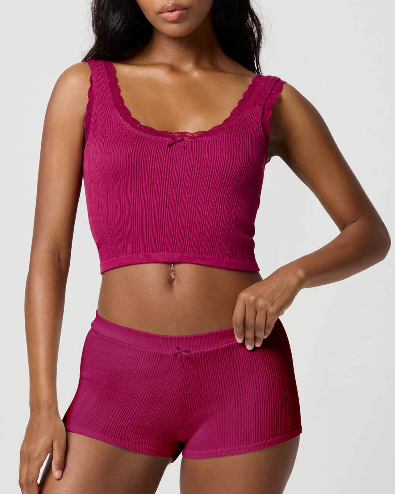 Pointelle Tank & Shortie Set - Image 21