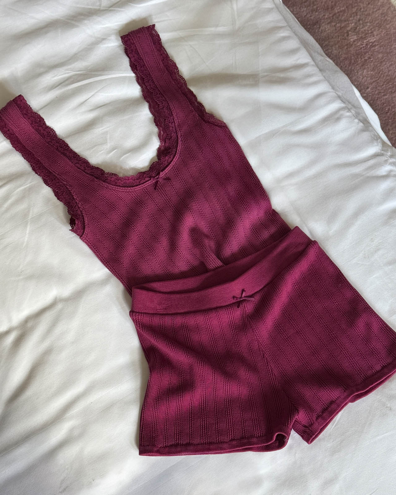 Pointelle Tank & Shortie Set - Image 5