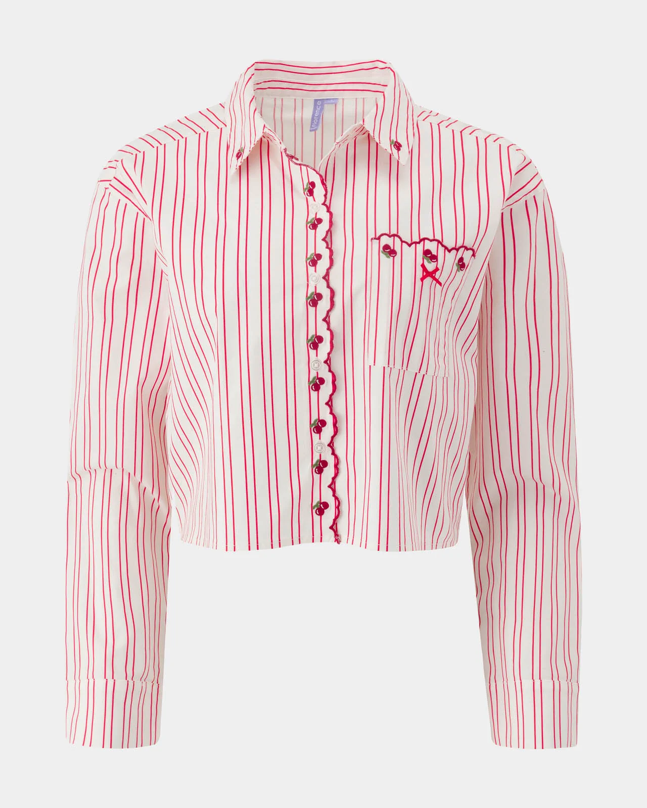 Poplin Scallop Crop Sleep Shirt - Image 2