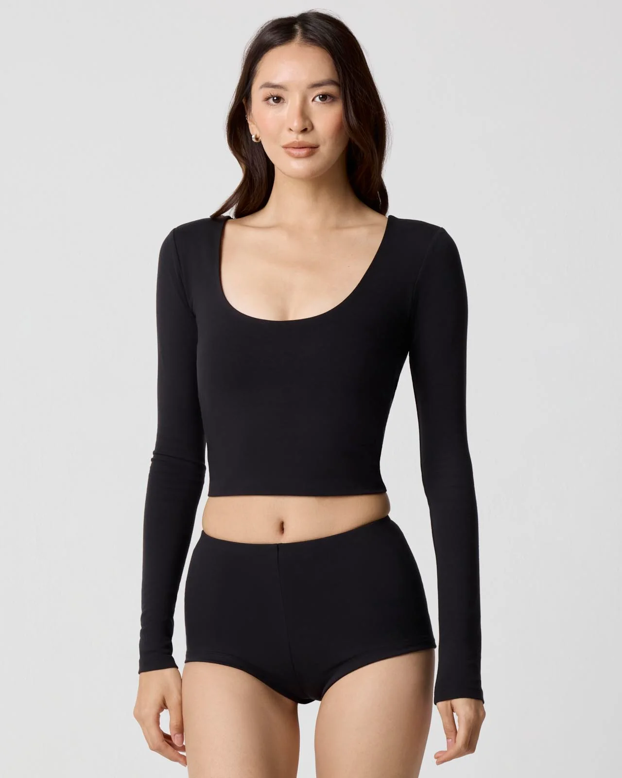 Power Mesh Plunge Long Sleeve - Image 21