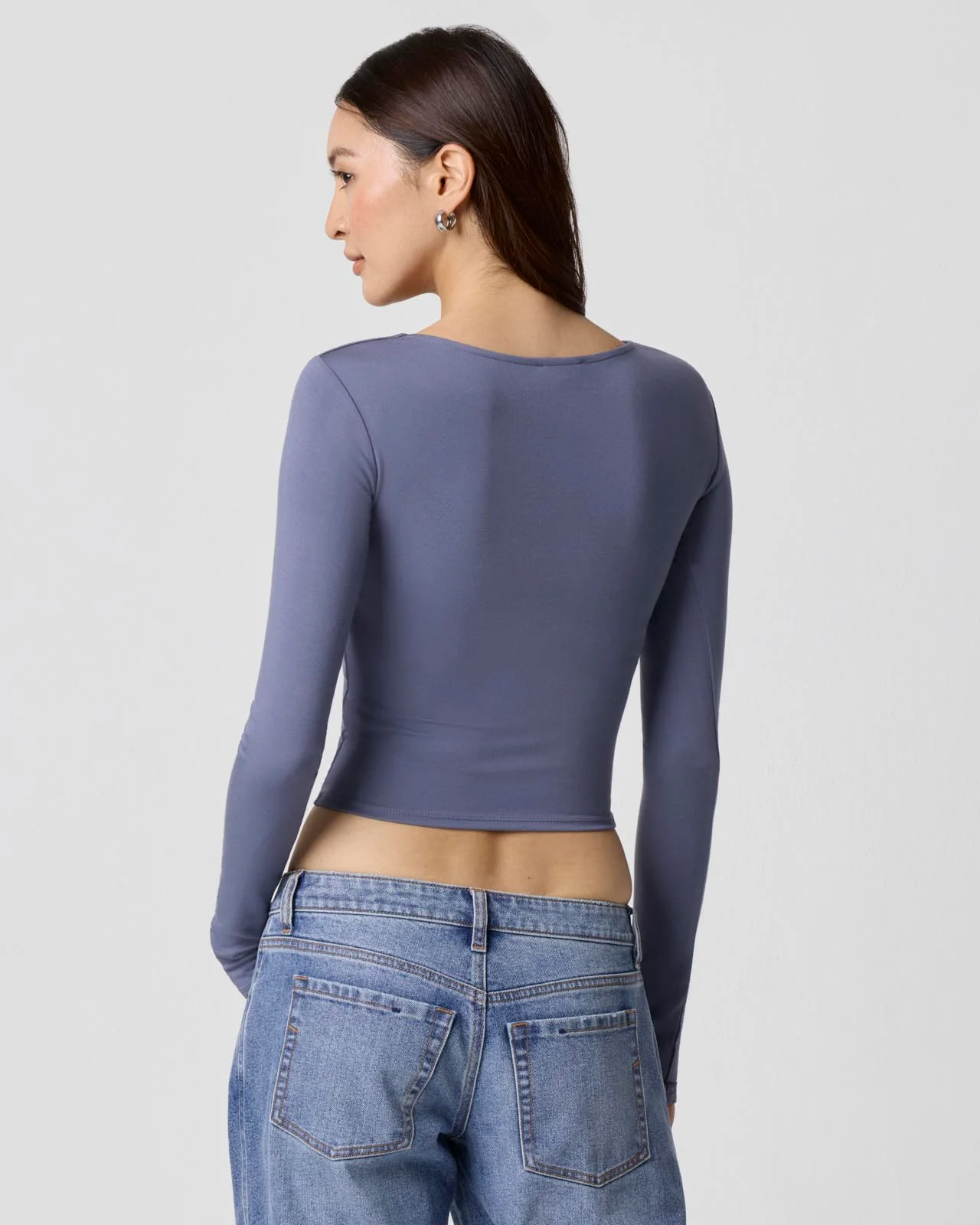 Power Mesh Plunge Long Sleeve - Image 9