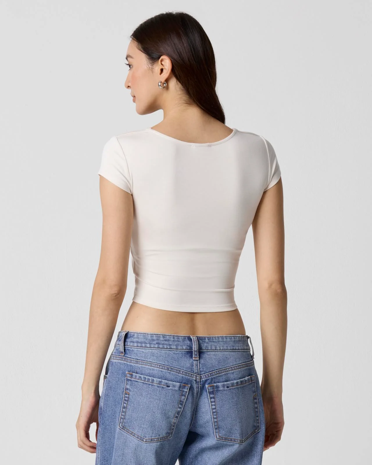 Power Mesh Plunge Tee - Image 18