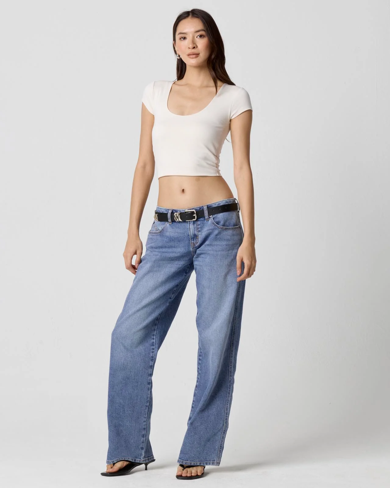Power Mesh Plunge Tee - Image 20