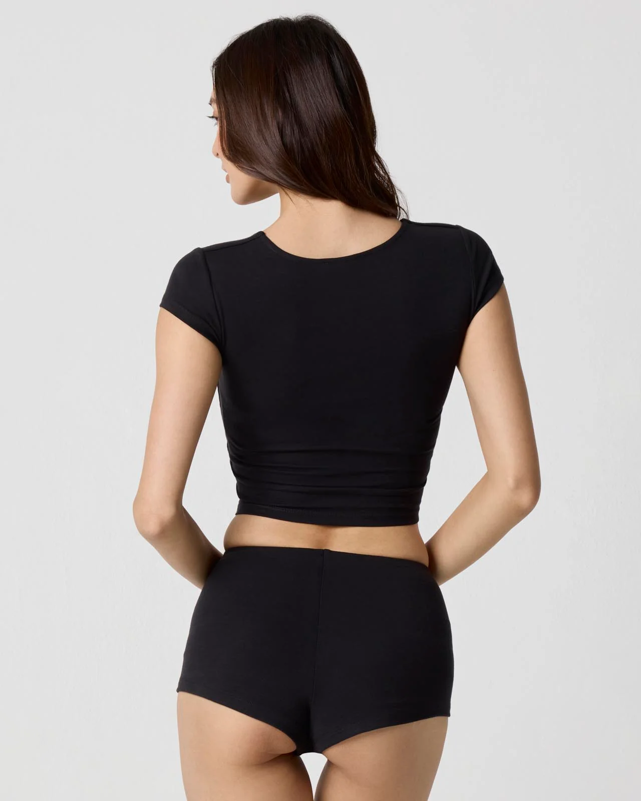 Power Mesh Plunge Tee - Image 3