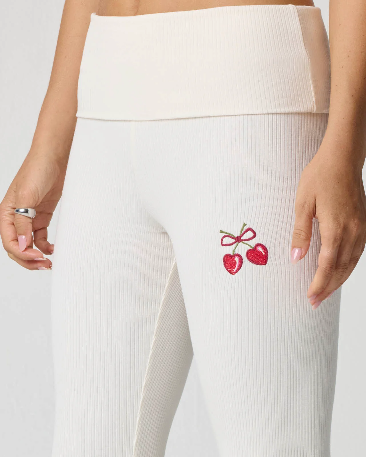 Rib Cherry Foldover Pant - Image 18