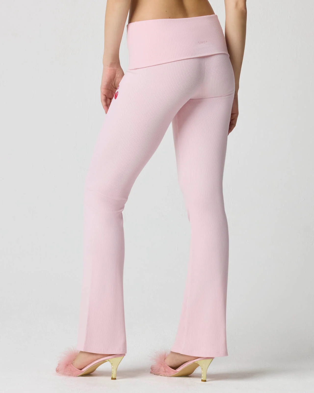 Rib Cherry Foldover Pant - Image 4