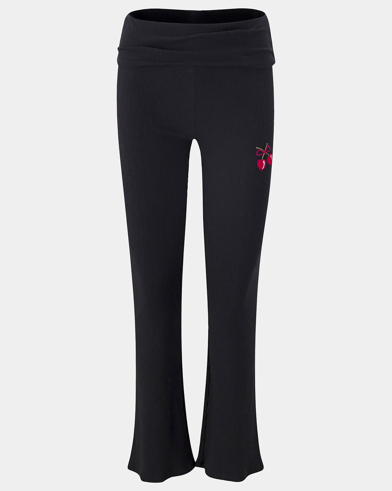 Rib Cherry Foldover Pant - Image 9
