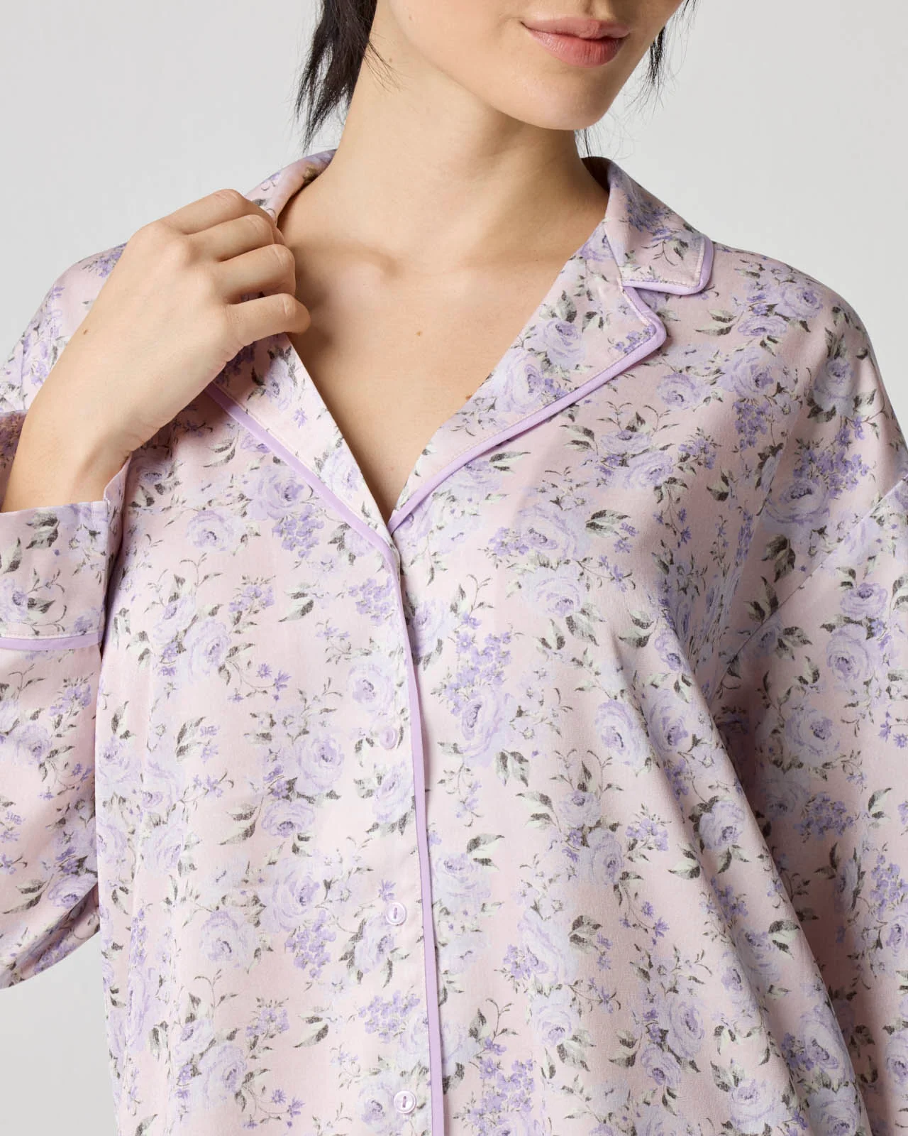 Silky Satin Sleep Shirt - Image 11