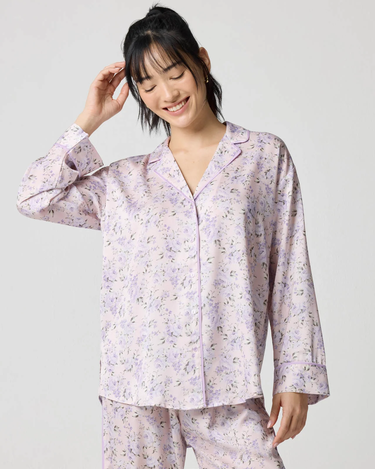 Silky Satin Sleep Shirt - Image 13