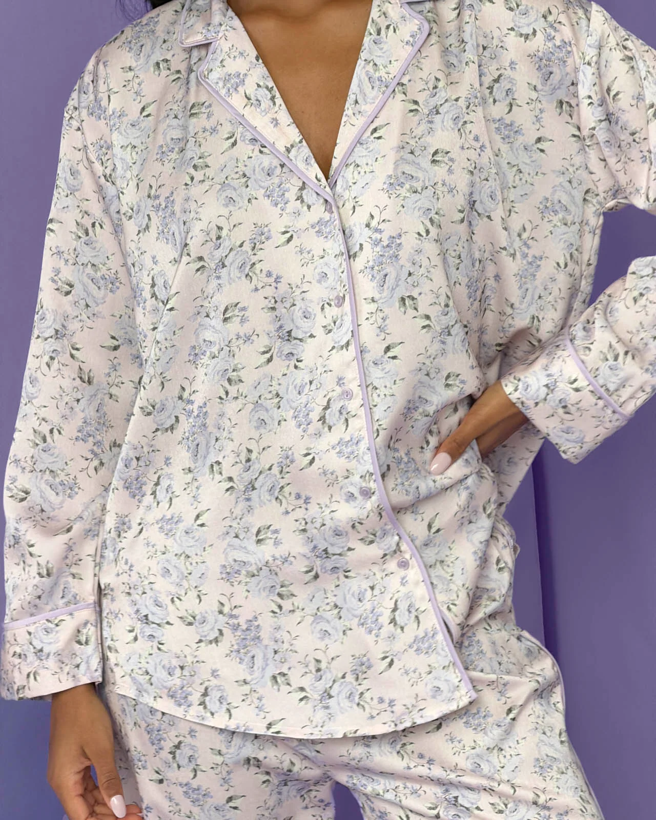 Silky Satin Sleep Shirt - Image 14