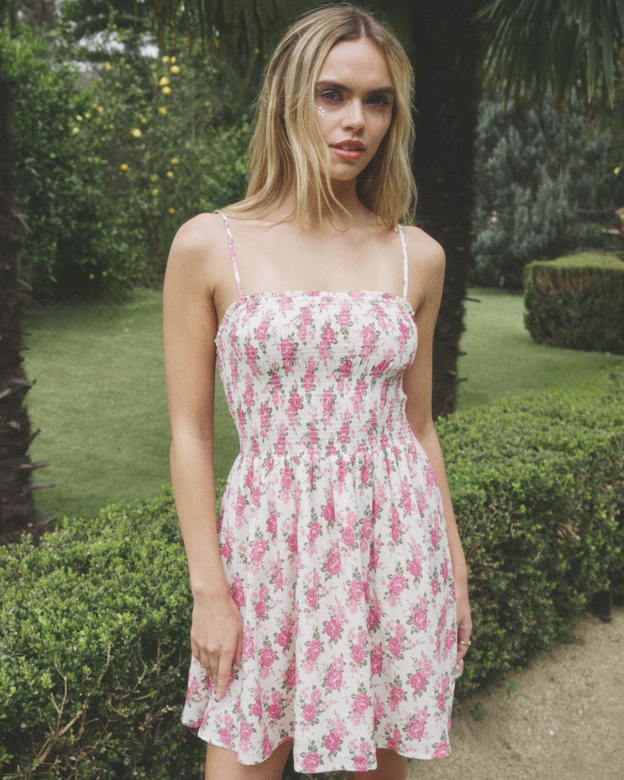 Smocked Mini Dress - Image 11