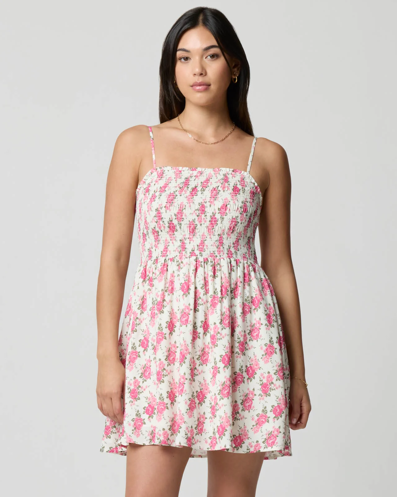 Smocked Mini Dress - Image 12