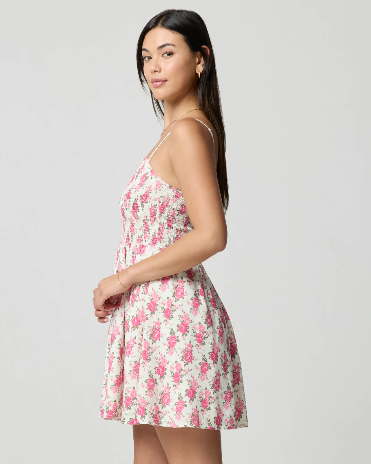 Smocked Mini Dress - Image 14
