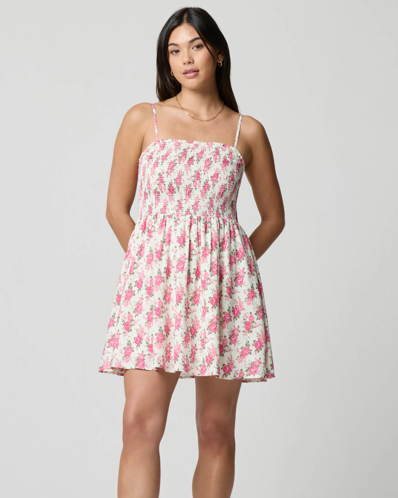 Smocked Mini Dress - Image 16