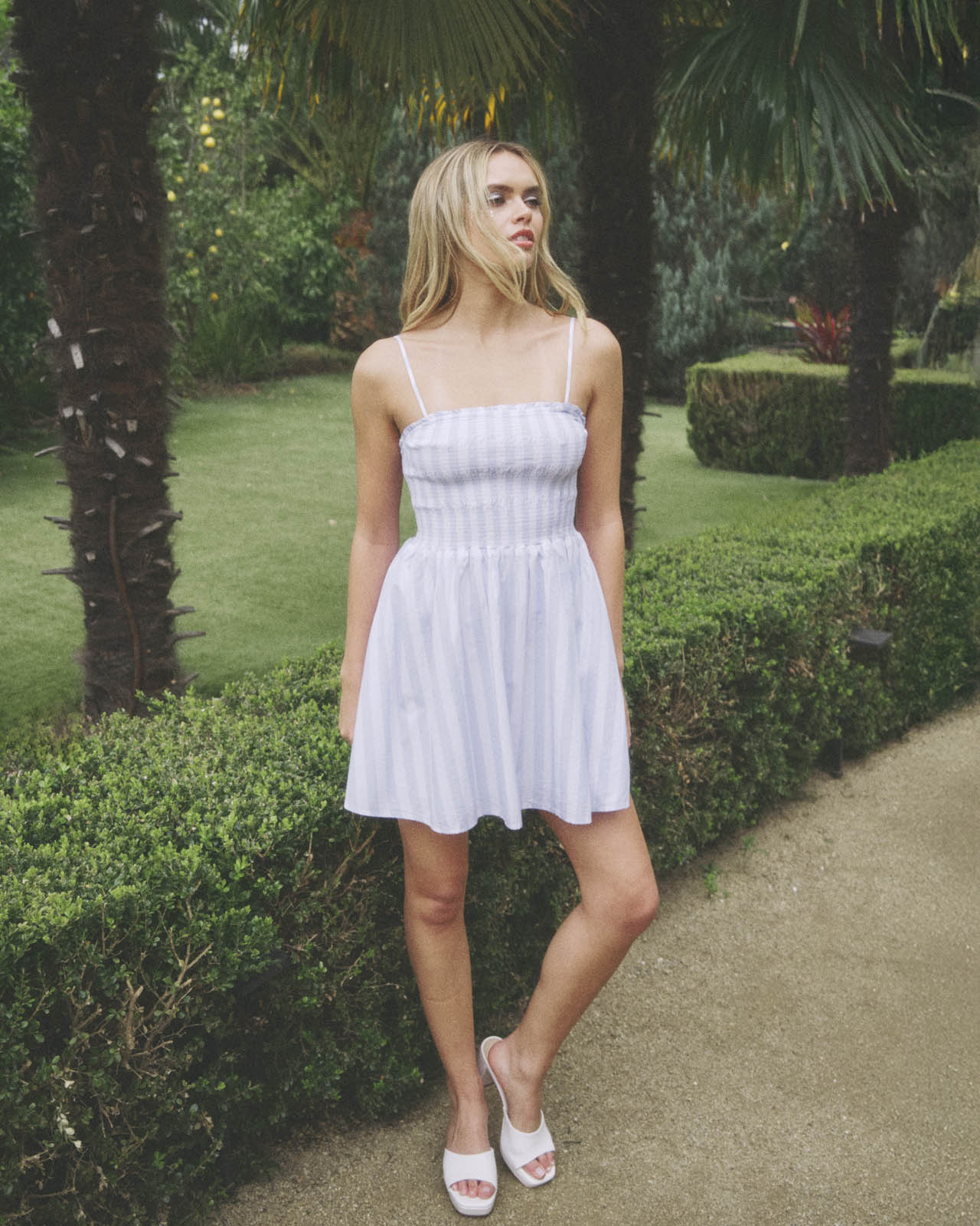 Smocked Mini Dress - Image 20