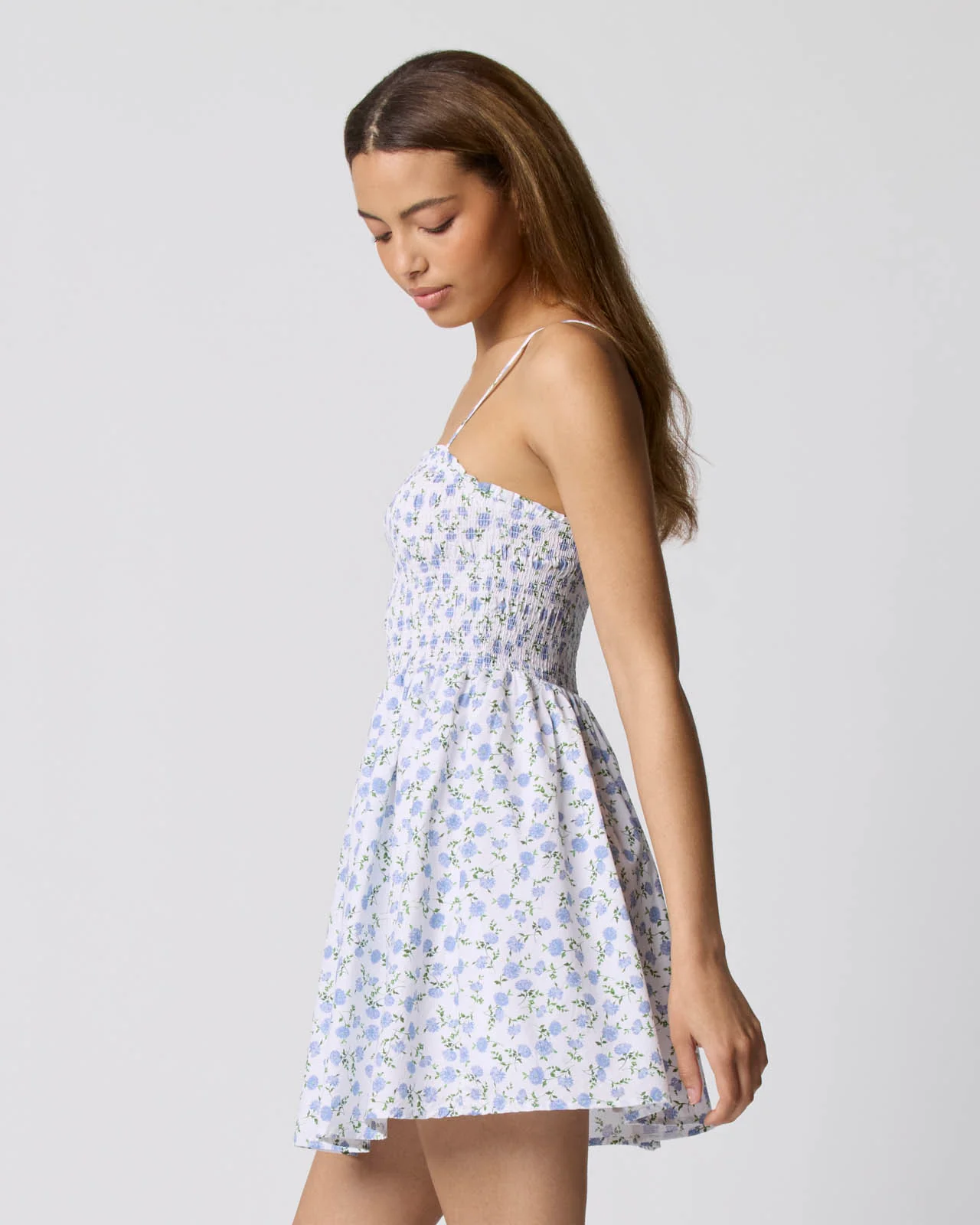 Smocked Mini Dress - Image 5