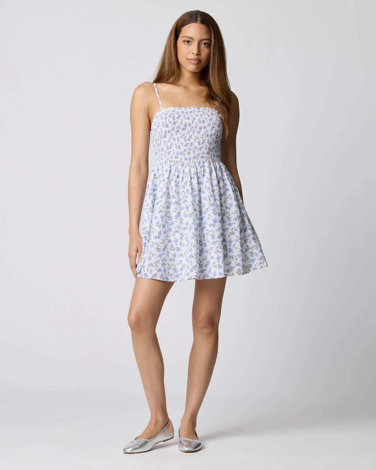 Smocked Mini Dress - Image 8
