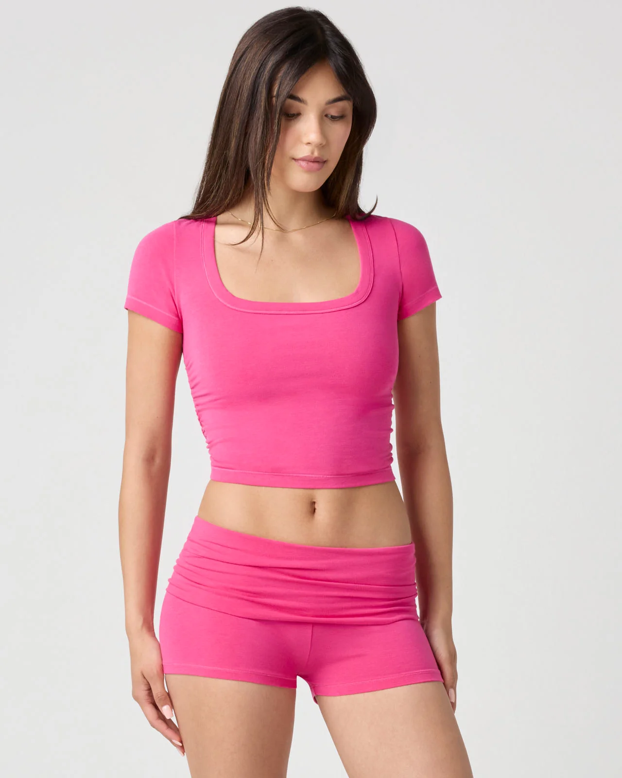 Softie Cotton Foldover Shortie - Image 12