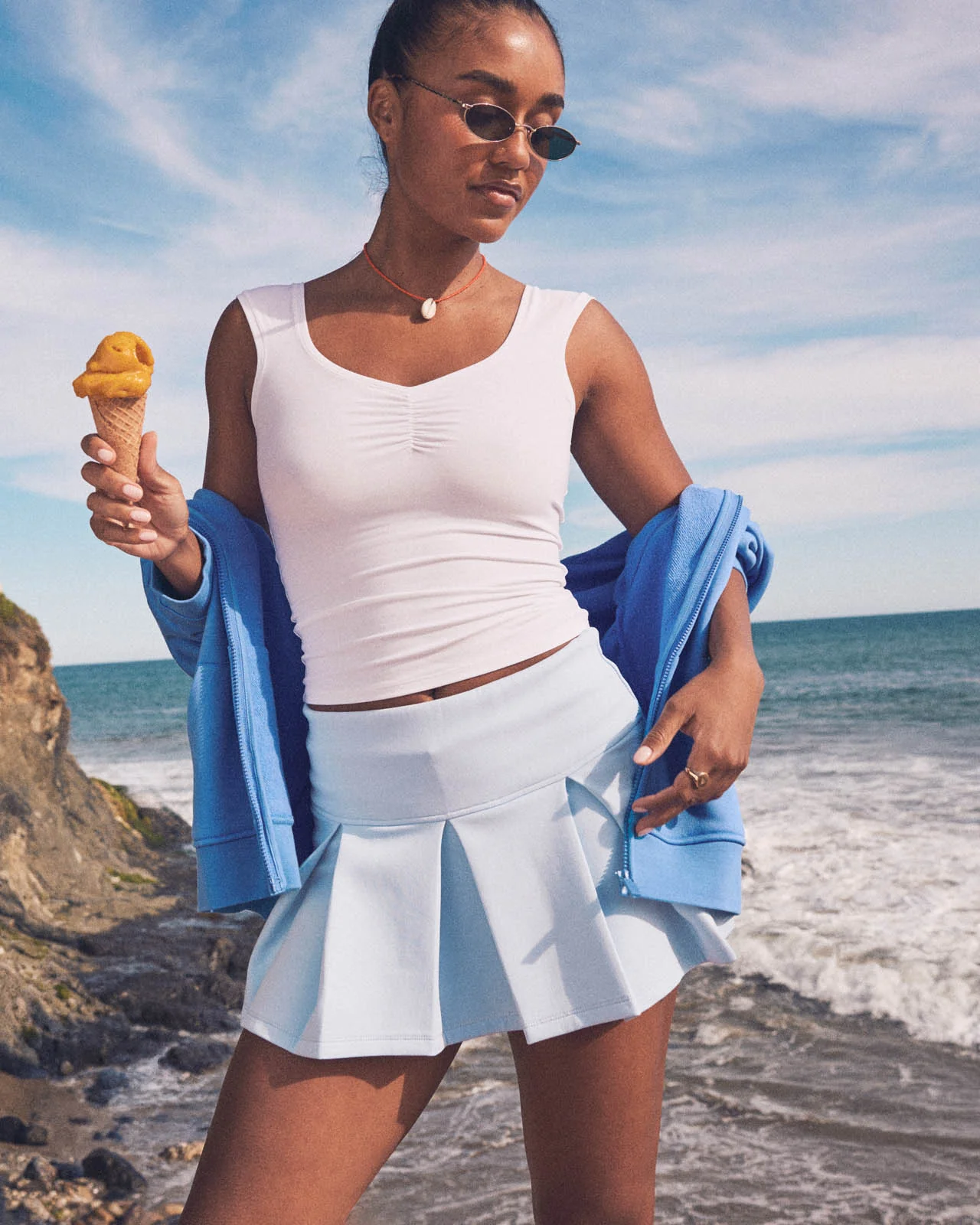 Softie Cotton Ruched Tank - Image 15