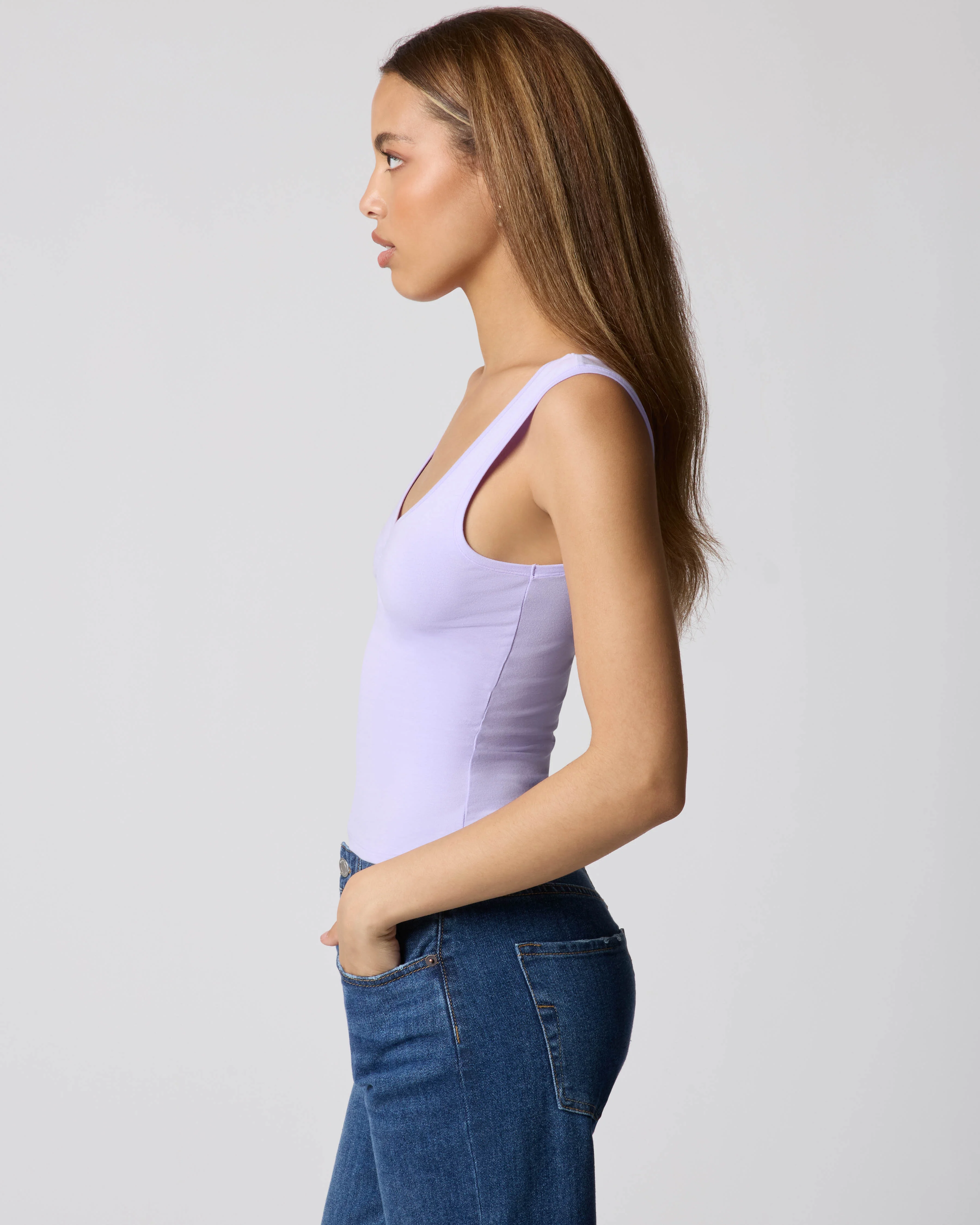 Softie Cotton Ruched Tank - Image 27
