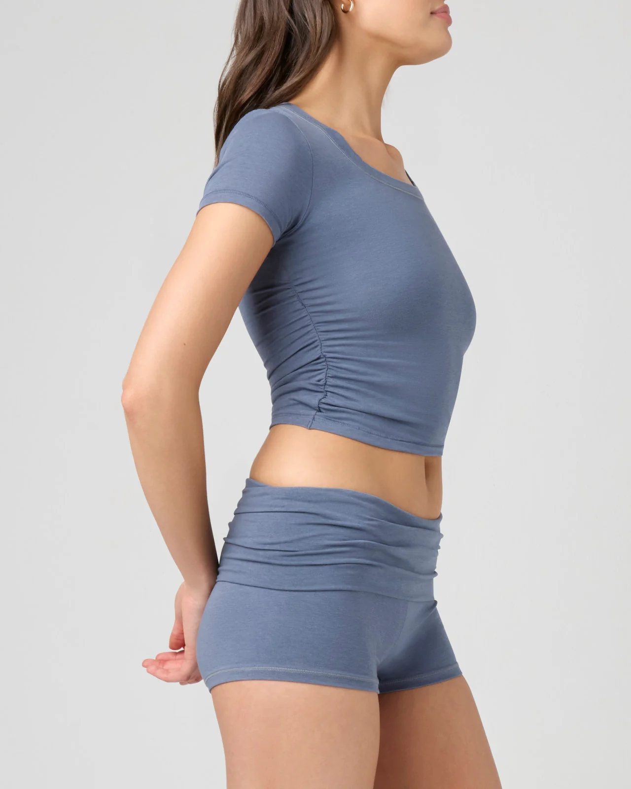 Softie Cotton Ruched Tee - Image 14