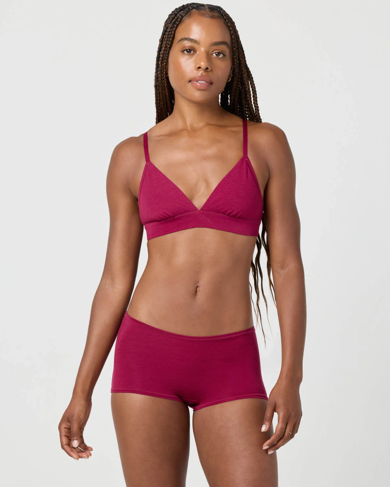 Softie Cotton Triangle Bralette - Image 35